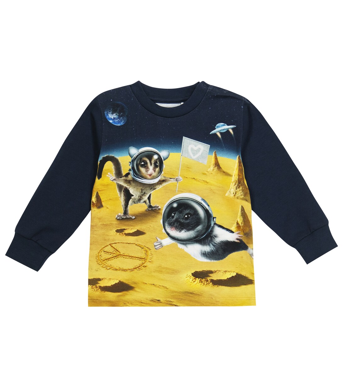 Baby Eloy printed cotton-blend sweatshirt | Molo