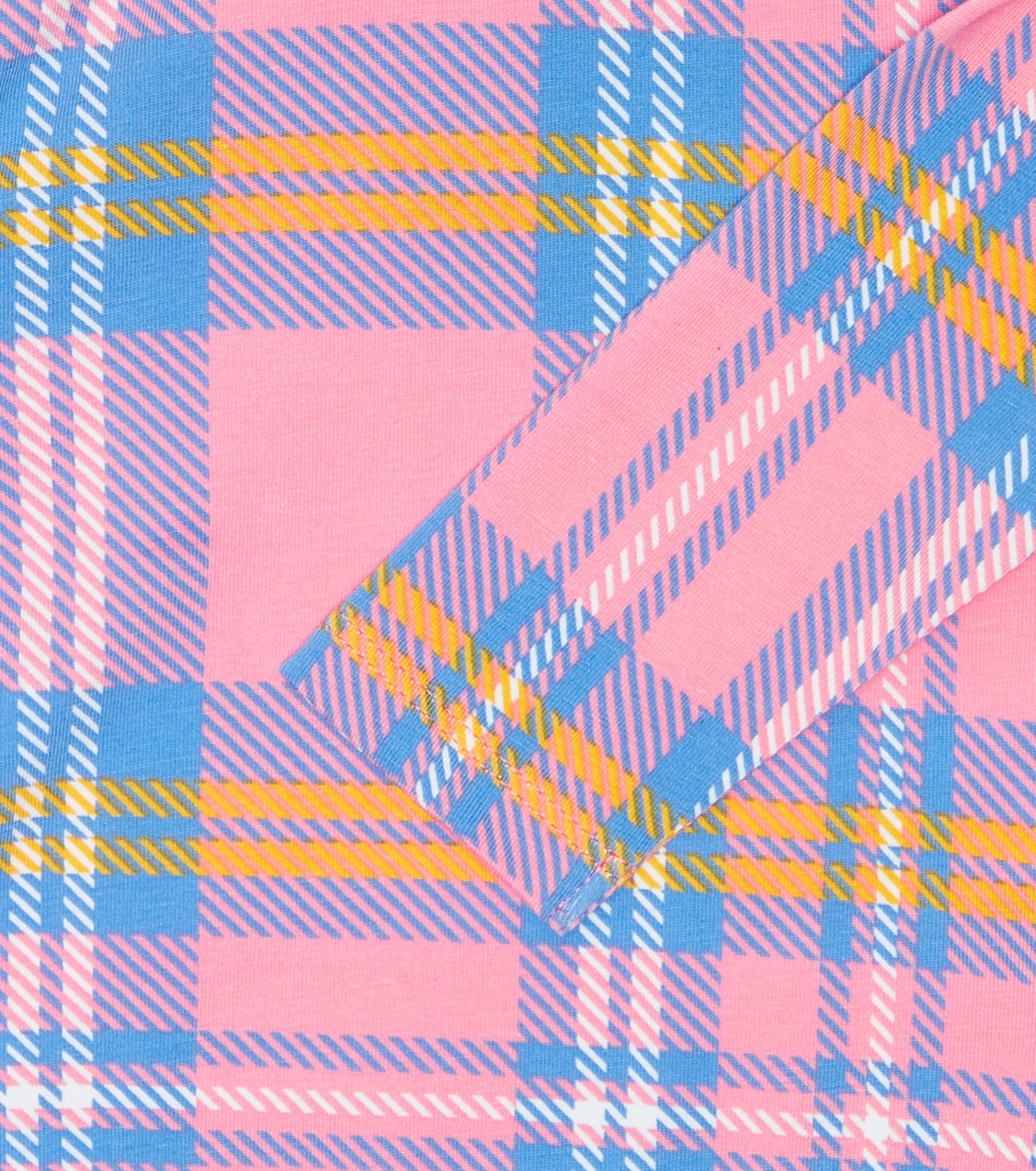 Baby checked cotton jersey onesie | Mini Rodini