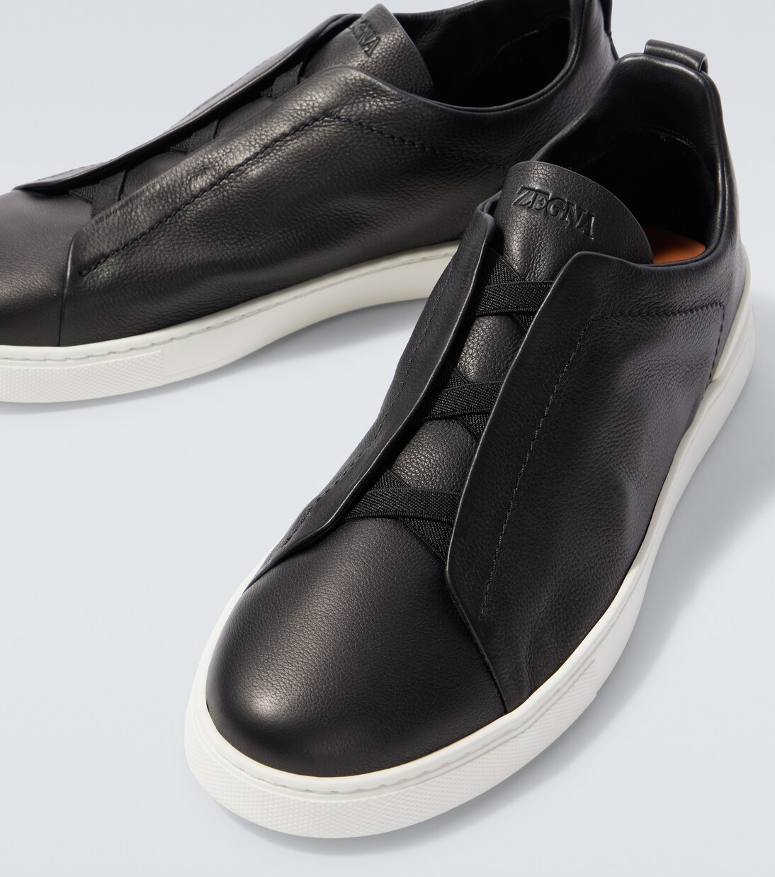Triple Stitch leather sneakers | Zegna