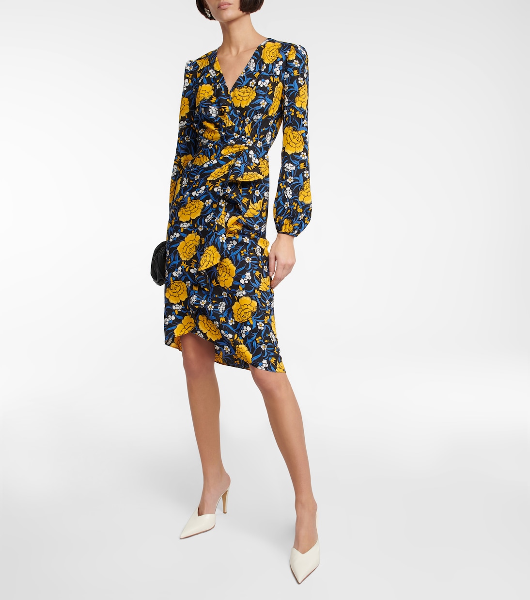 Robe midi à fleurs | Diane von Furstenberg