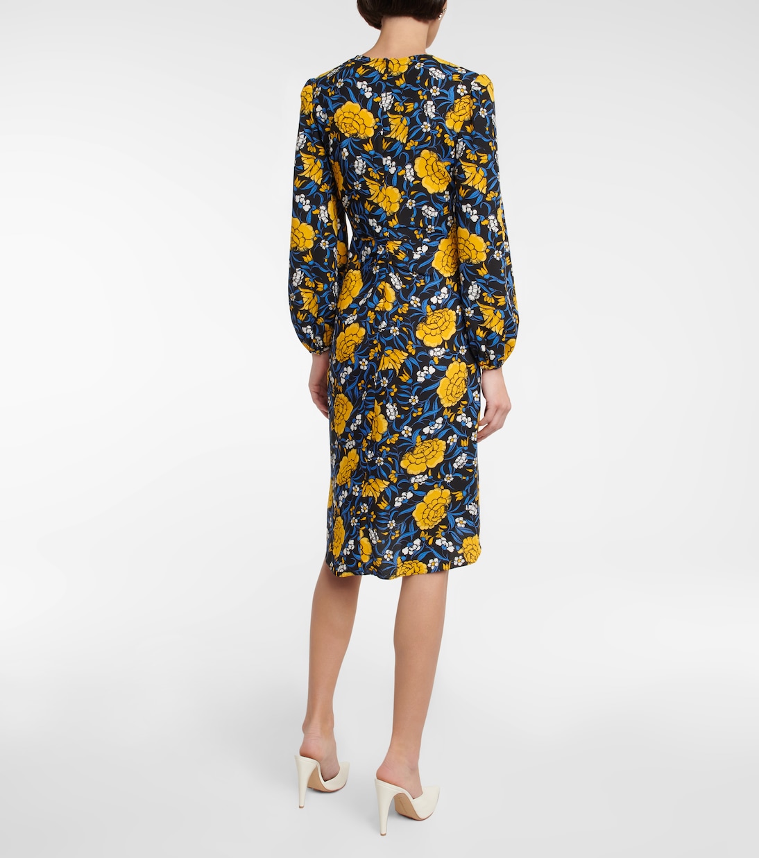 Robe midi à fleurs | Diane von Furstenberg