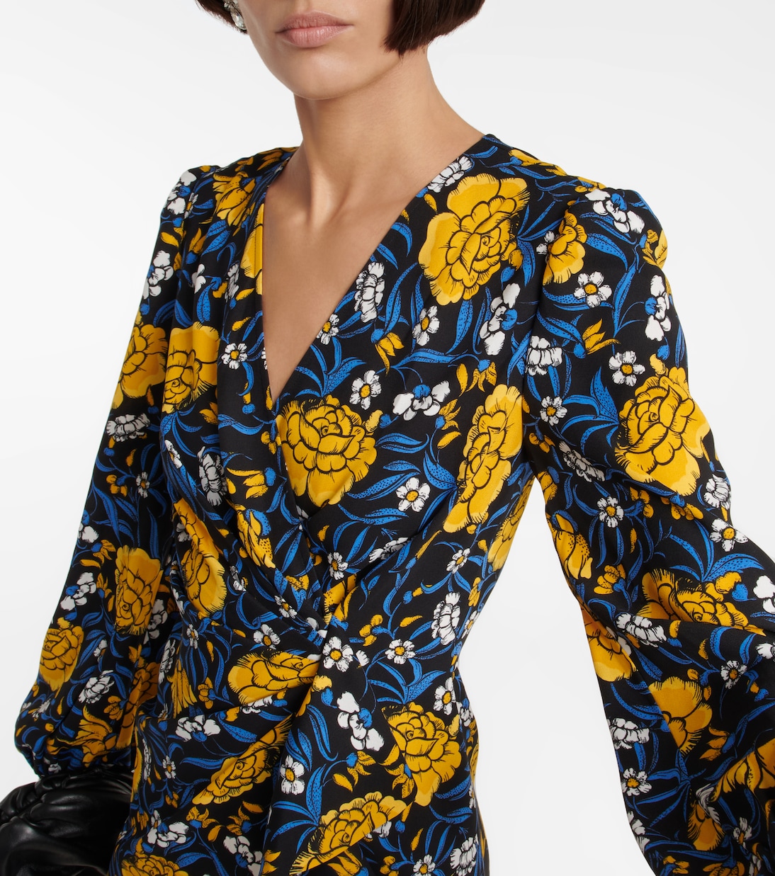 Robe midi à fleurs | Diane von Furstenberg