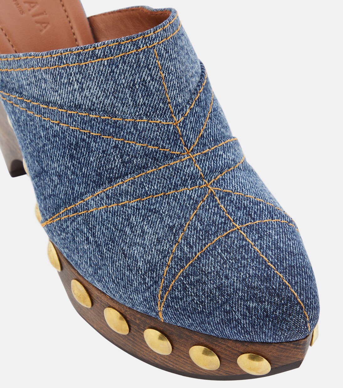 Clogs Le Sabot aus Denim | Alaïa