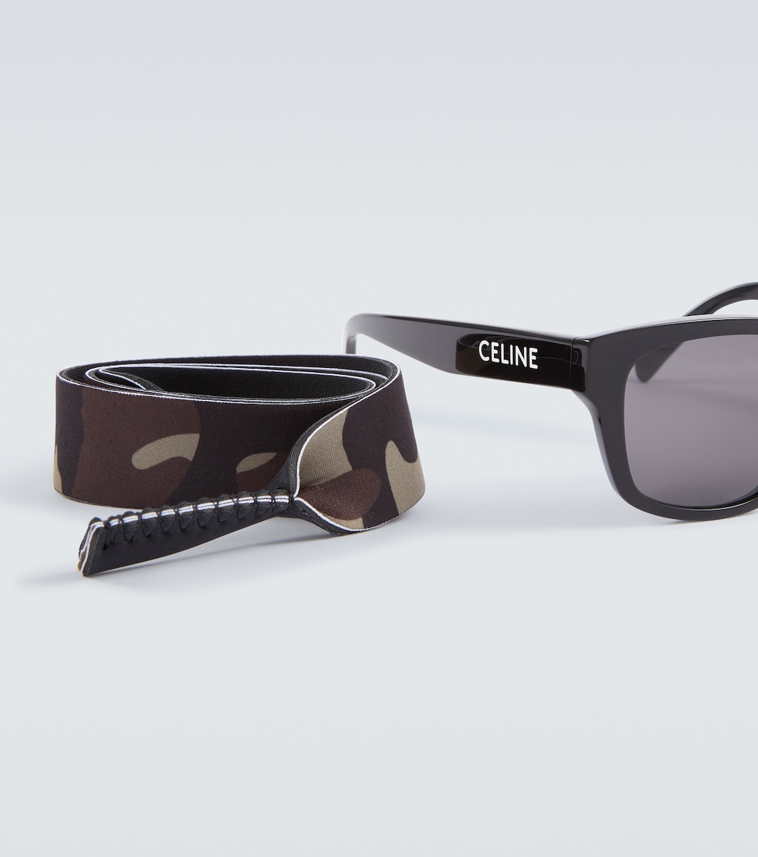 Monochroms 05 square sunglasses with strap | Celine Eyewear