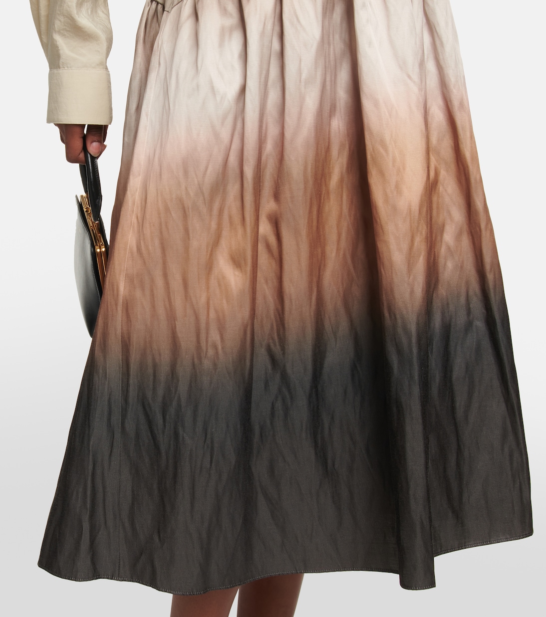 Bedruckter Rock aus Satin | Vince