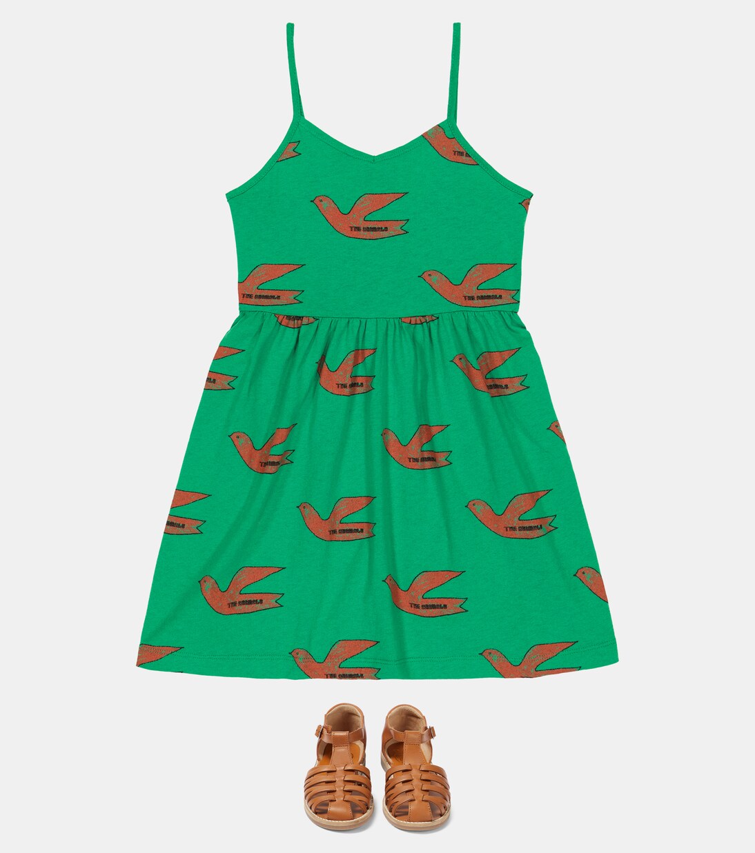 Otter printed cotton dress | The Animals Observatory
