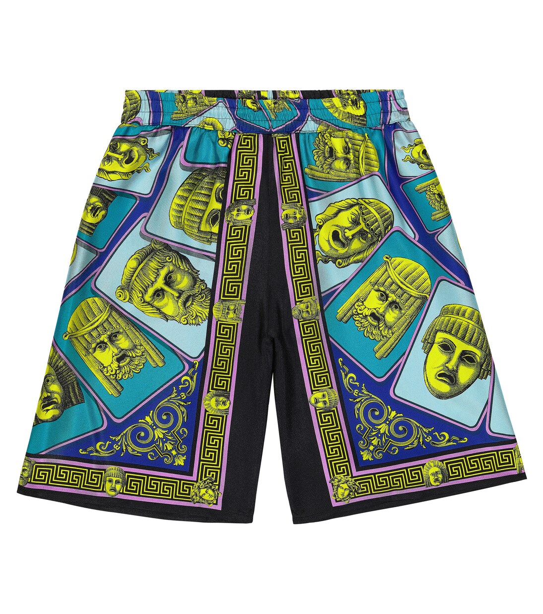 Le Maschere真丝斜纹布短裤 | Versace Kids