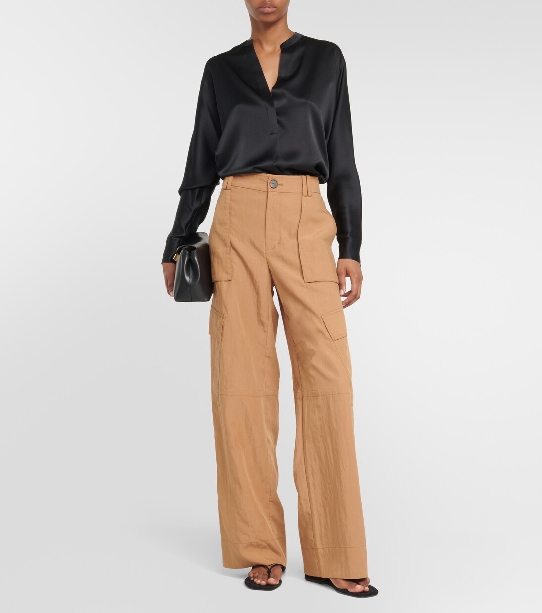 Silk satin blouse | Vince