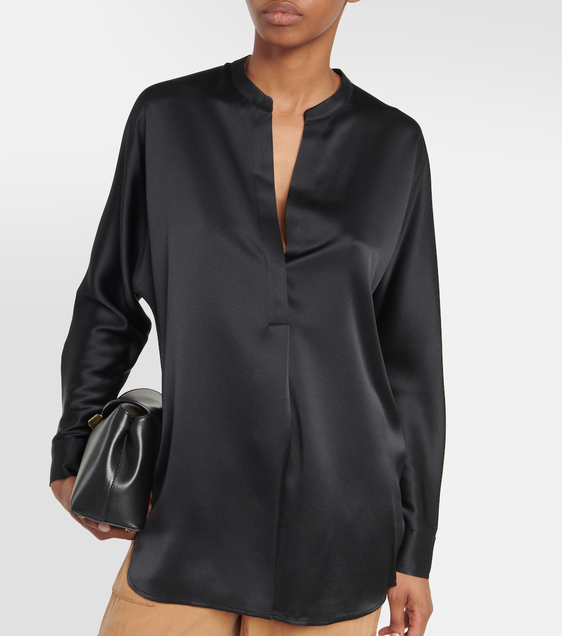 Silk satin blouse | Vince