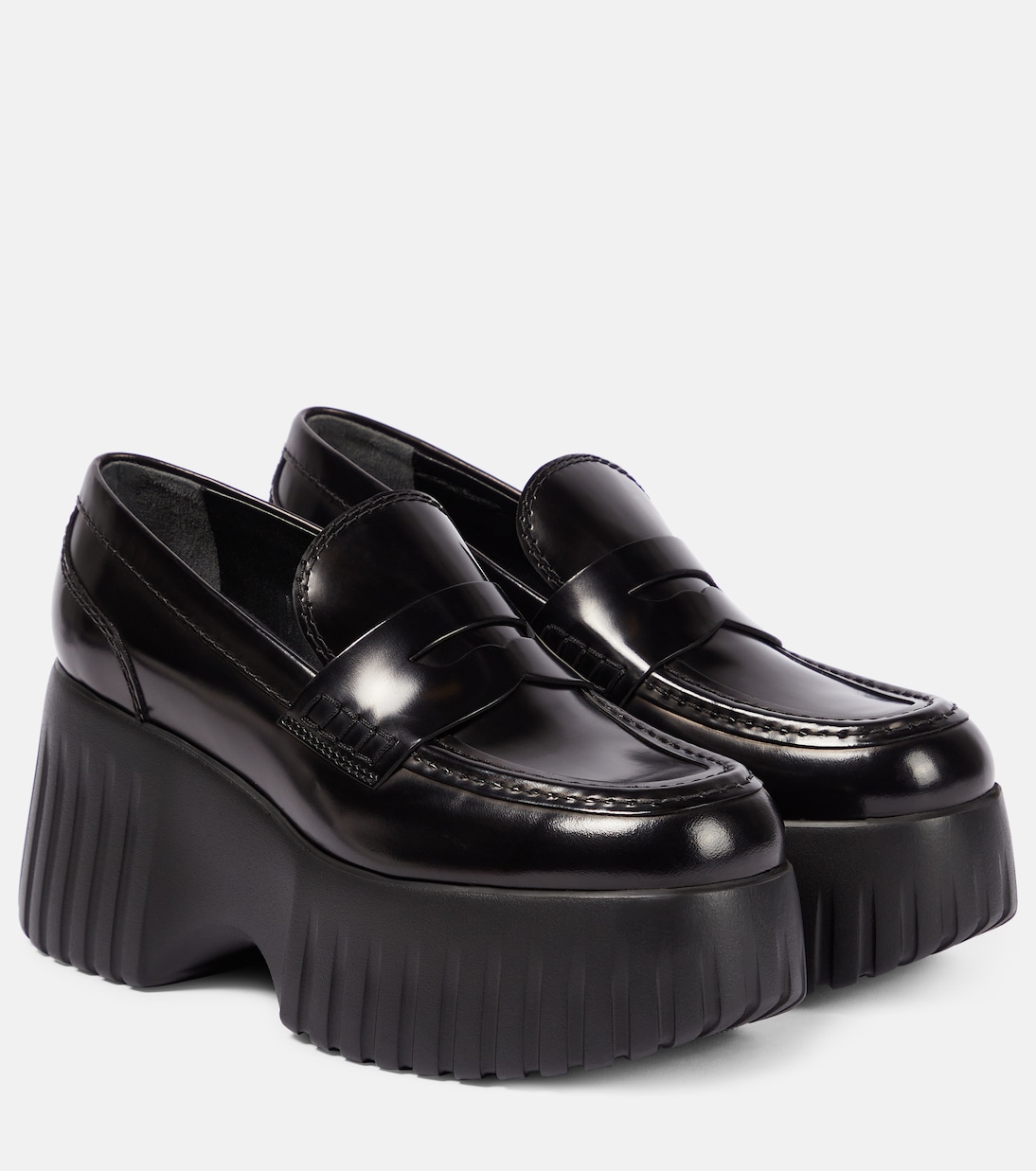 Plateau-Loafers H-Stripes aus Leder | Hogan
