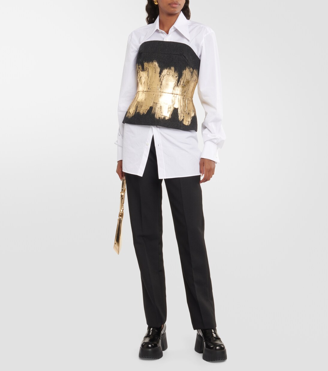 Plateau-Loafers H-Stripes aus Leder | Hogan