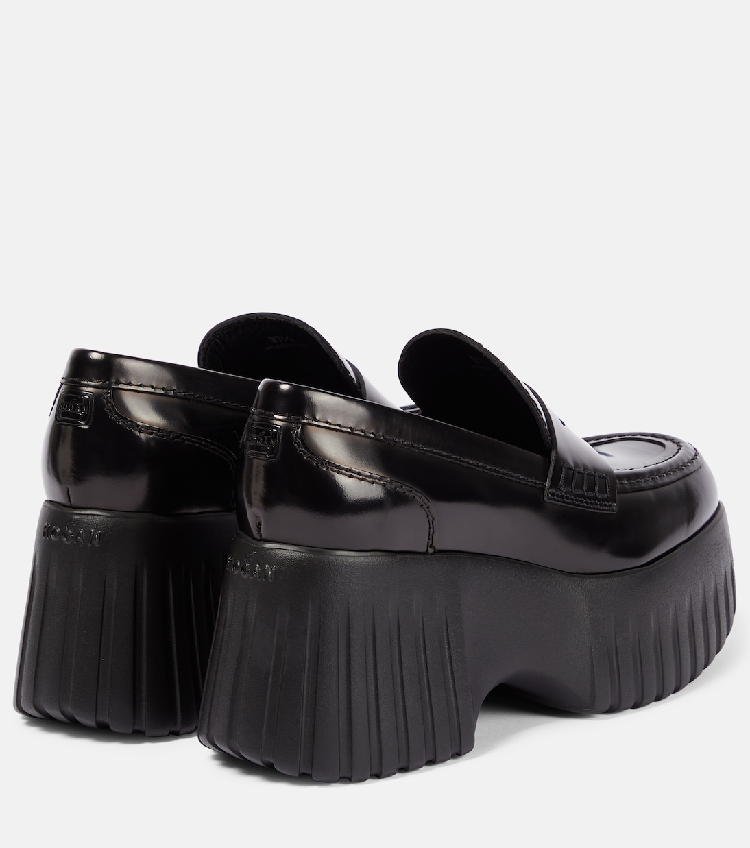 Plateau-Loafers H-Stripes aus Leder | Hogan
