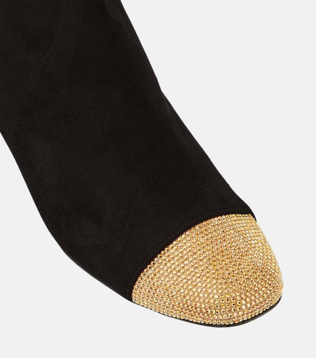 Verzierte Ankle Boots aus Veloursleder | Rene Caovilla