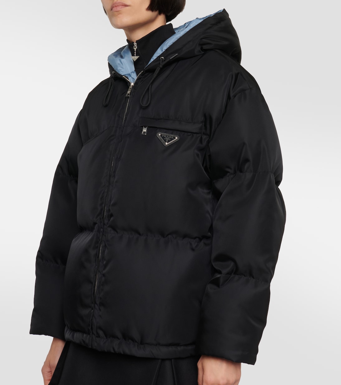 Veste doudoune en Re-Nylon à logo | Prada