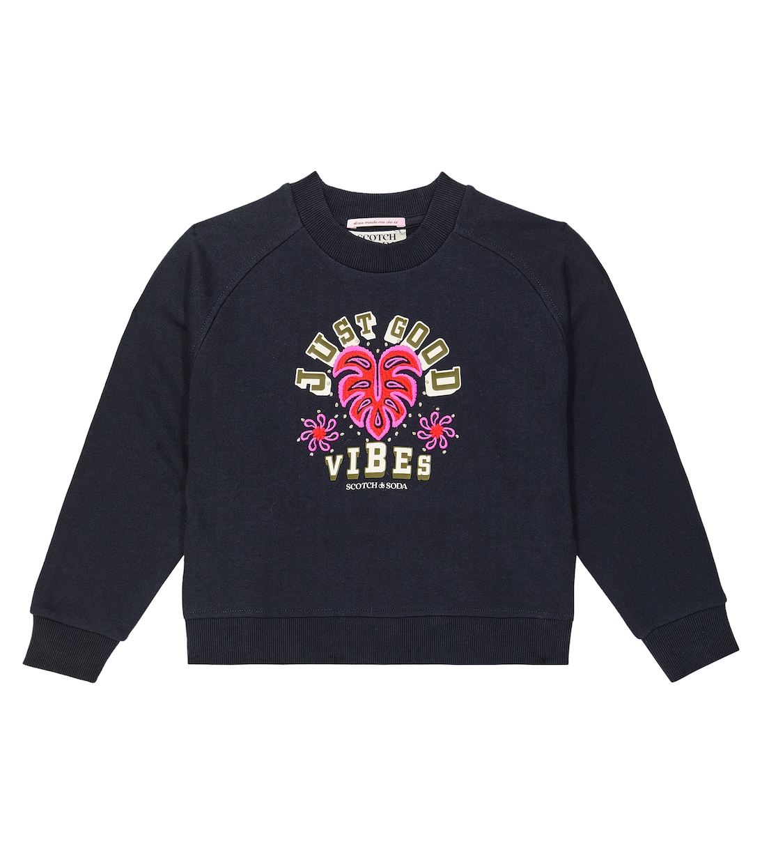 Embroidered cotton jersey sweatshirt | Scotch & Soda Kids