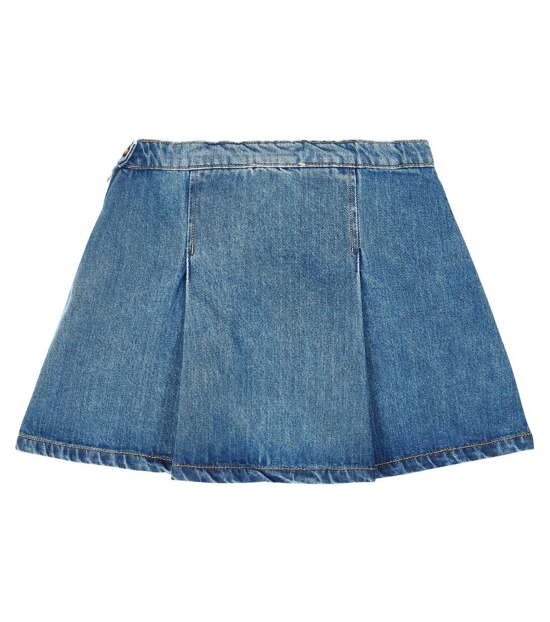 Cerena pleated denim skirt | Bonpoint