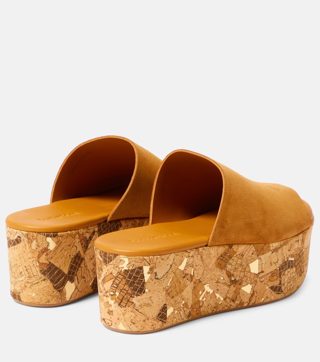 Plateau-Pantoletten Liana 70 aus Veloursleder | See By Chloé