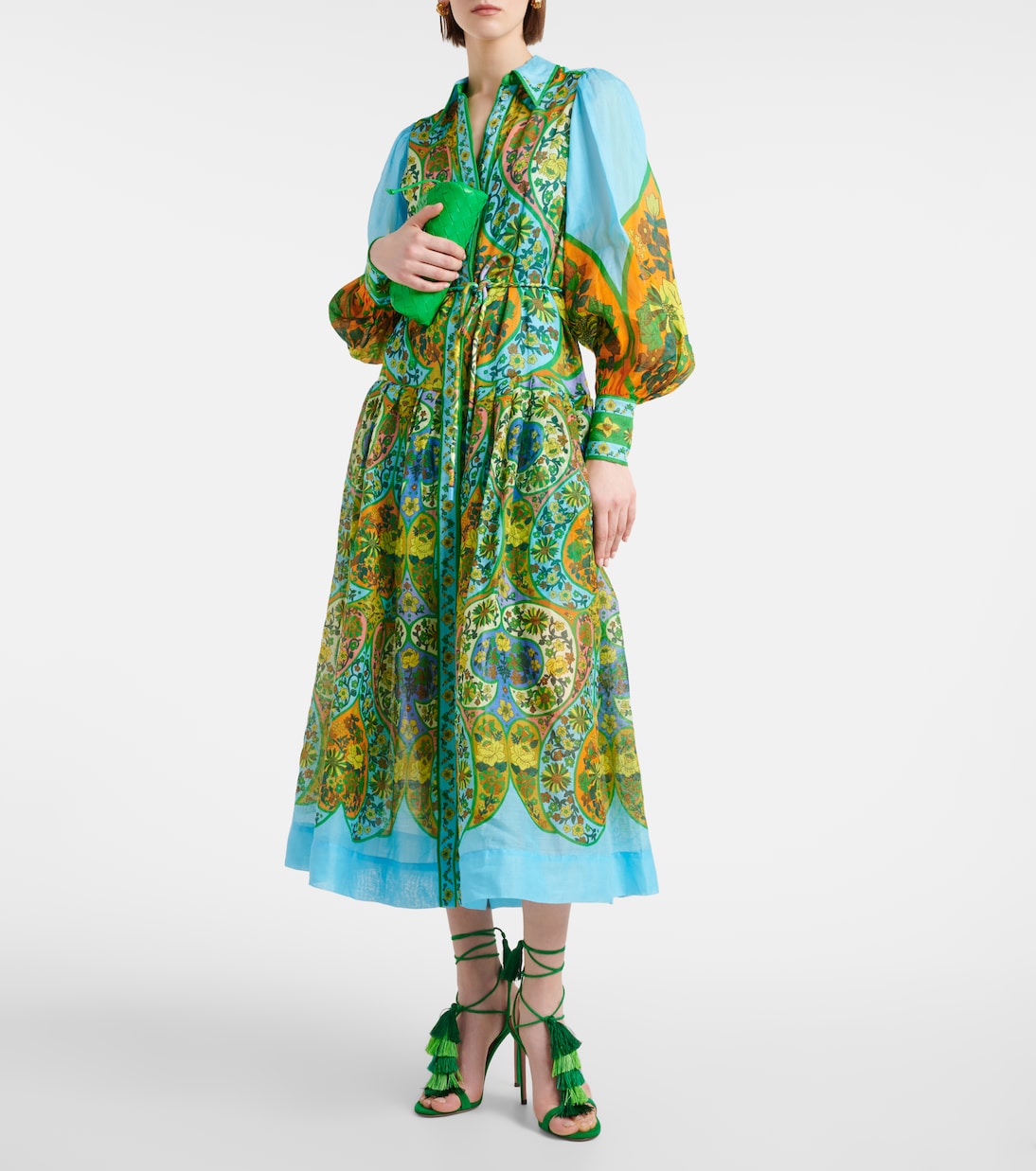 Sandalen Capri Tassel 105 aus Veloursleder | Aquazzura