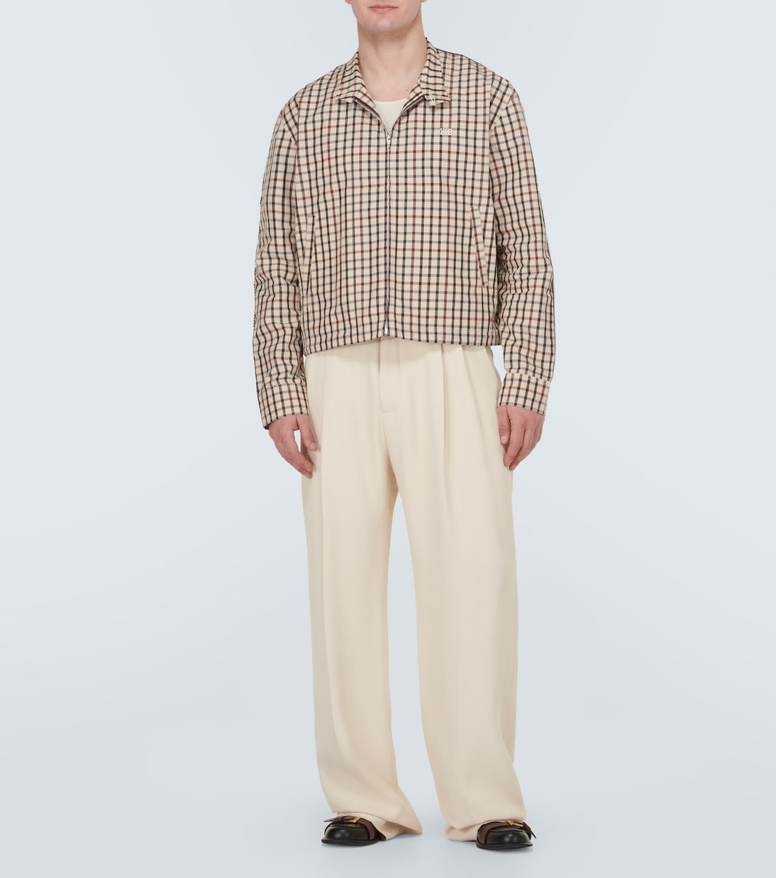 Path Harrington checked cotton jacket | Wales Bonner