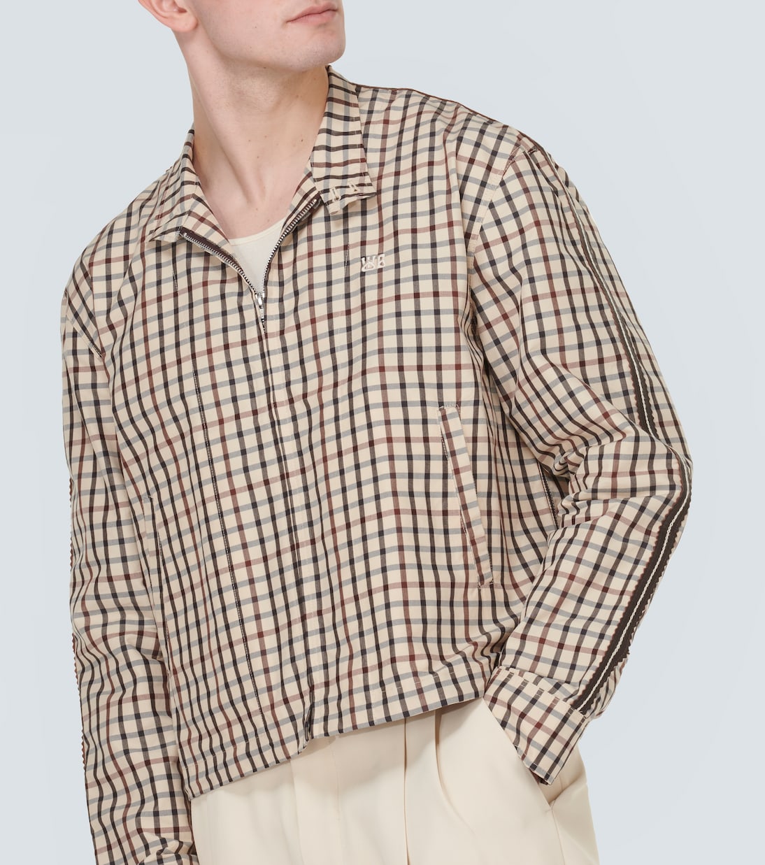 Path Harrington checked cotton jacket | Wales Bonner