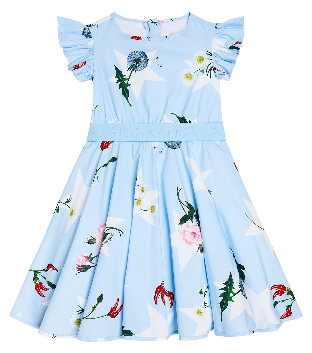 Floral cotton dress | Monnalisa