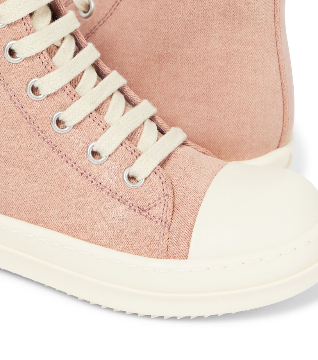 Denim high-top sneakers | Rick Owens Kids