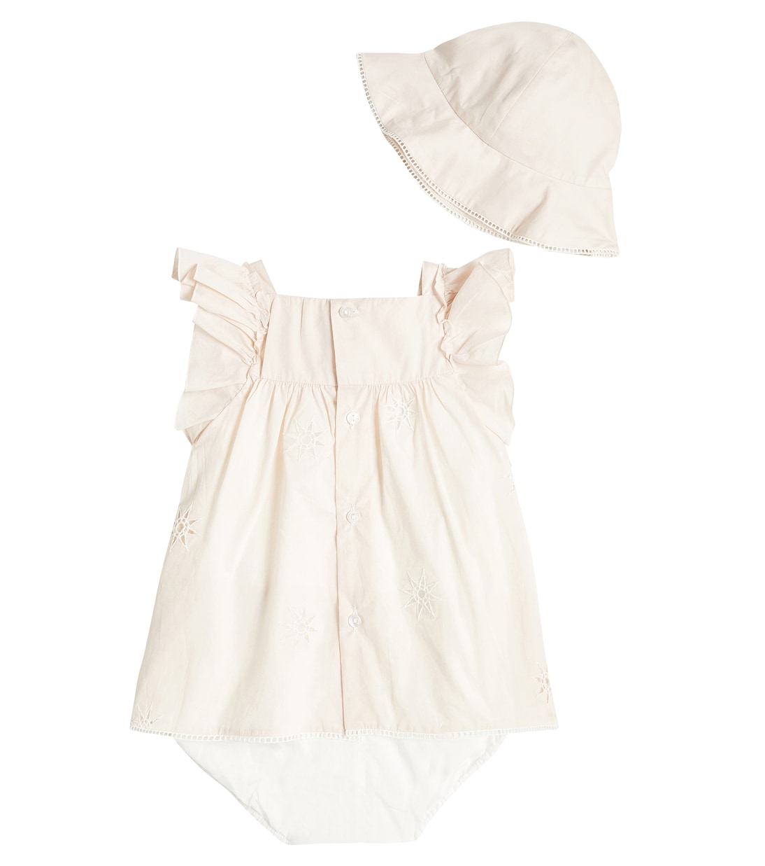 Bébé – Ensemble robe et chapeau en coton | Chloé Kids
