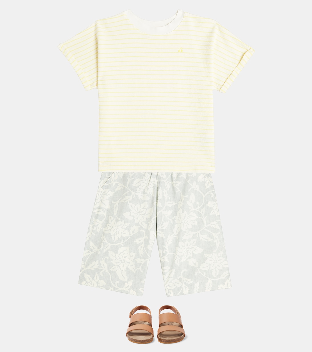 Farah striped cotton-blend jersey T-shirt | Bonpoint