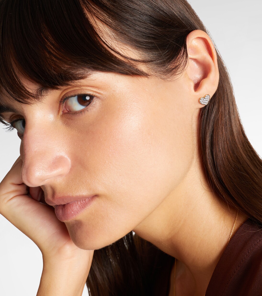 Orecchini You're Making Me Blush in oro 10kt con diamanti | Stone and Strand