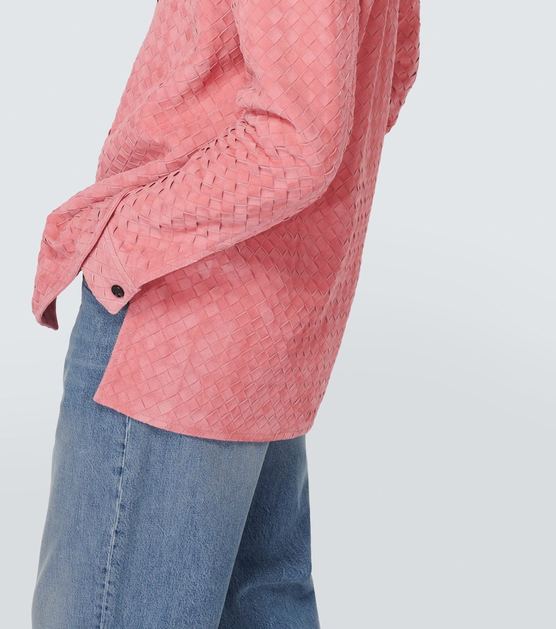 Hemd Intrecciato aus Veloursleder | Bottega Veneta
