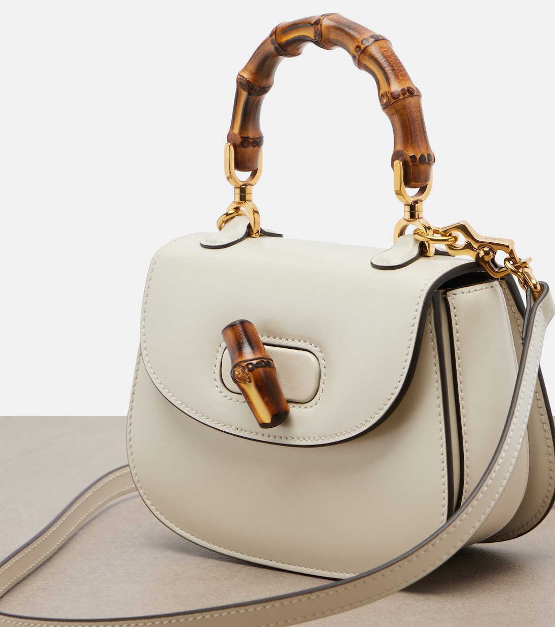 Henkeltasche Gucci Bamboo 1947 Mini aus Leder | Gucci