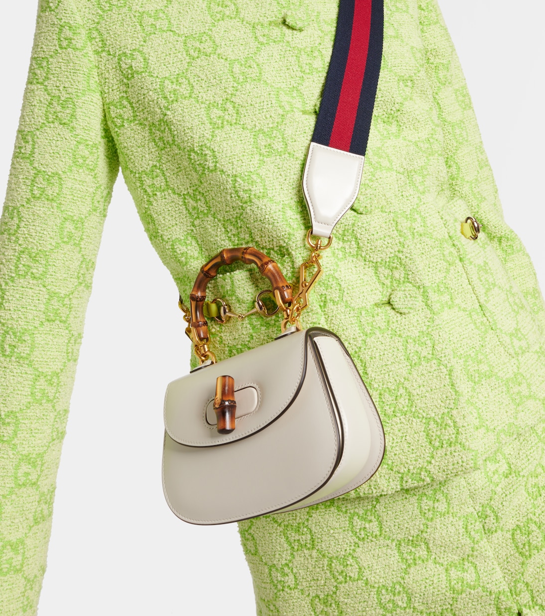 Henkeltasche Gucci Bamboo 1947 Mini aus Leder | Gucci
