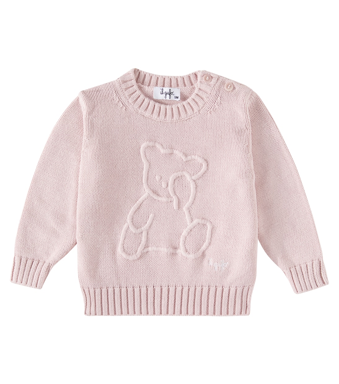 Baby embroidered cotton sweater | Il Gufo
