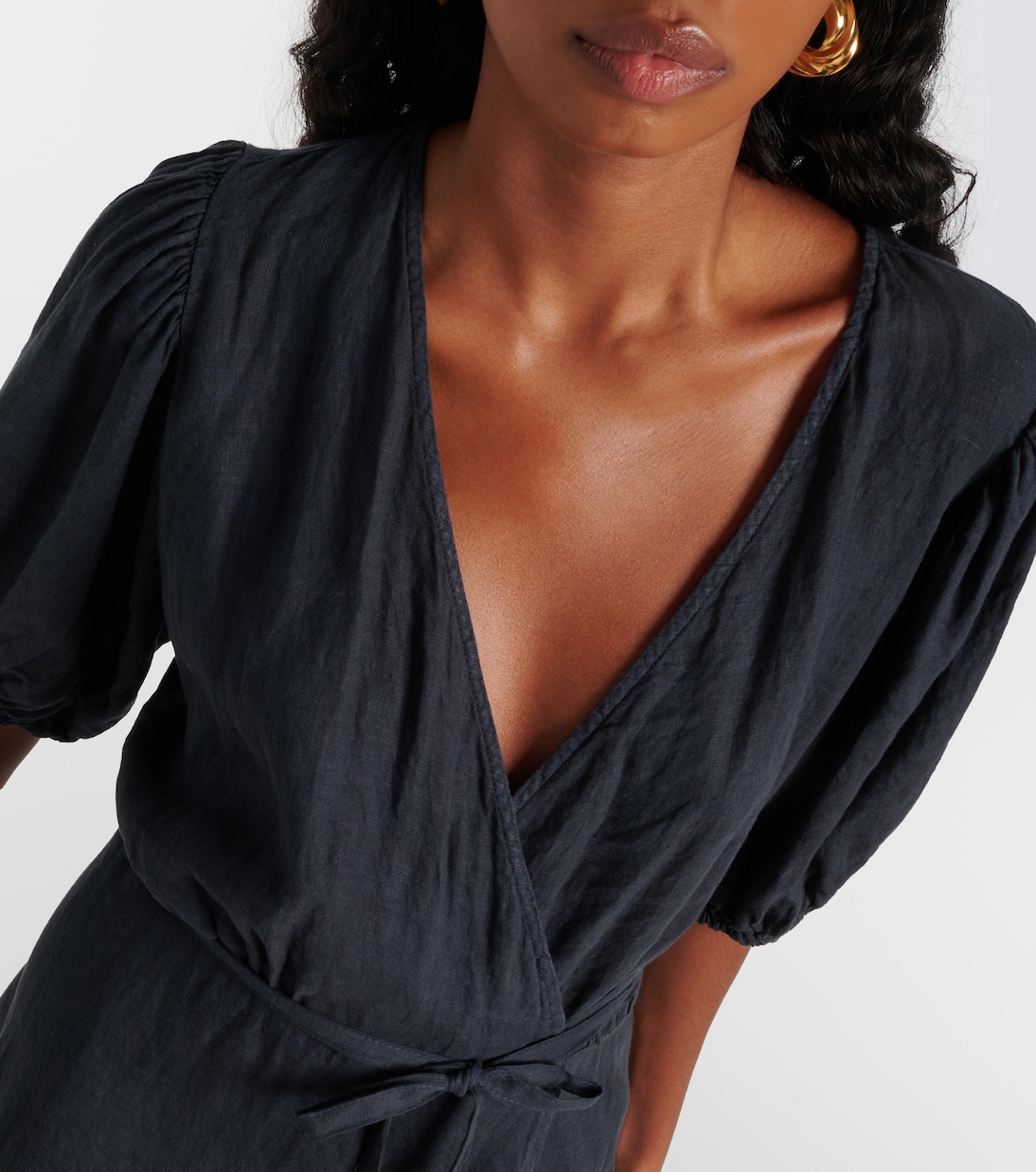 Midikleid Dalene aus Leinen | Velvet