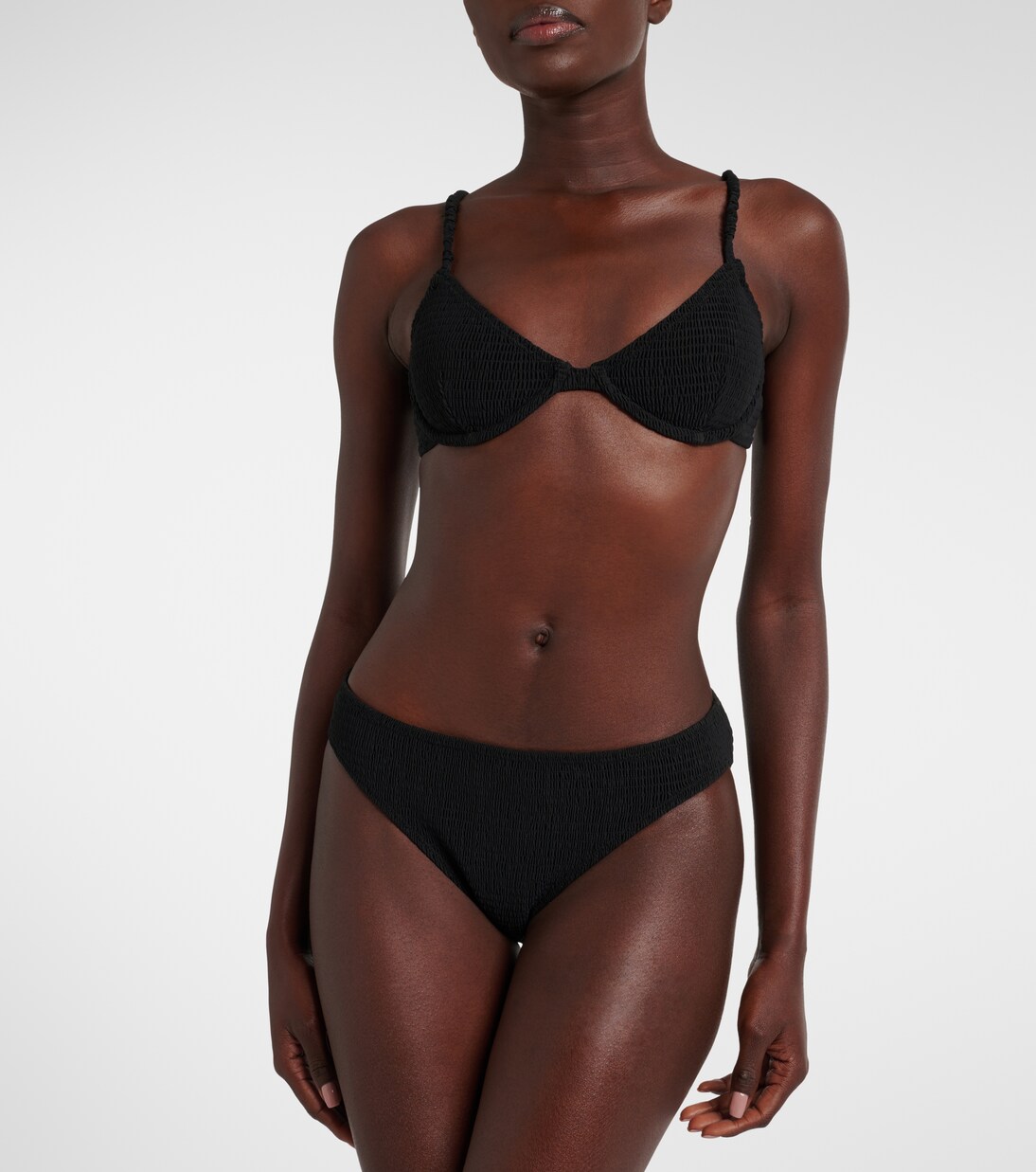 Smocked bikini top | Toteme