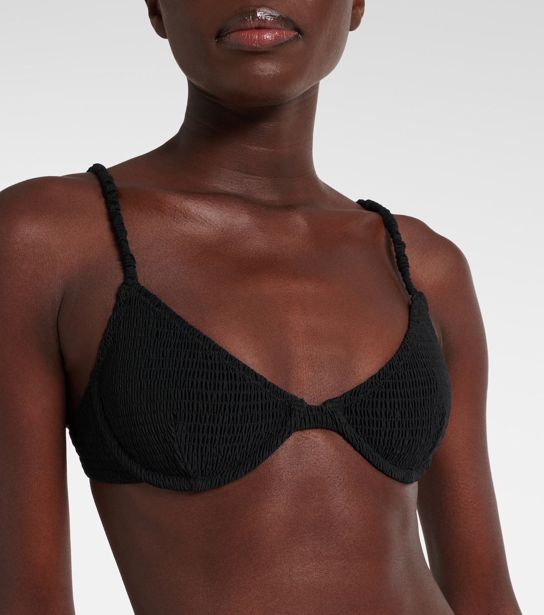 Smocked bikini top | Toteme