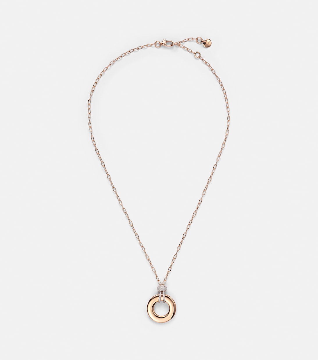 Iconica 18kt rose gold pendant necklace with diamonds | Pomellato