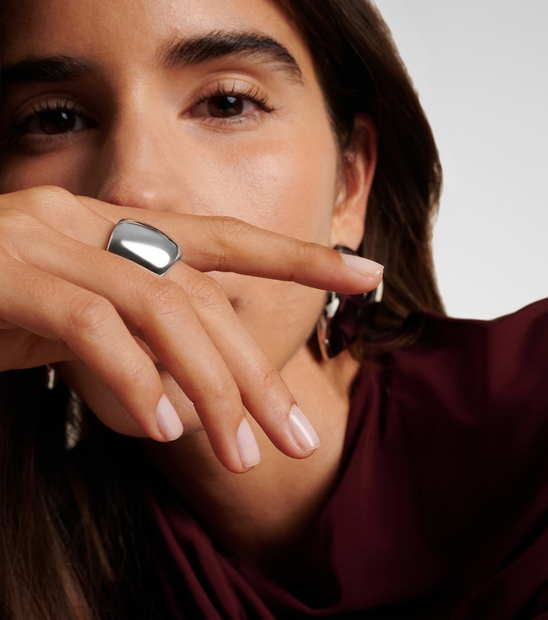 Bague Puffy en plaqué rhodié | Jennifer Fisher