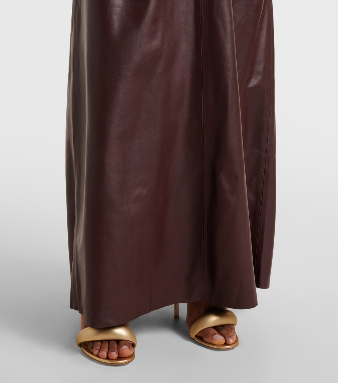 Robe midi en cuir | Dodo Bar Or