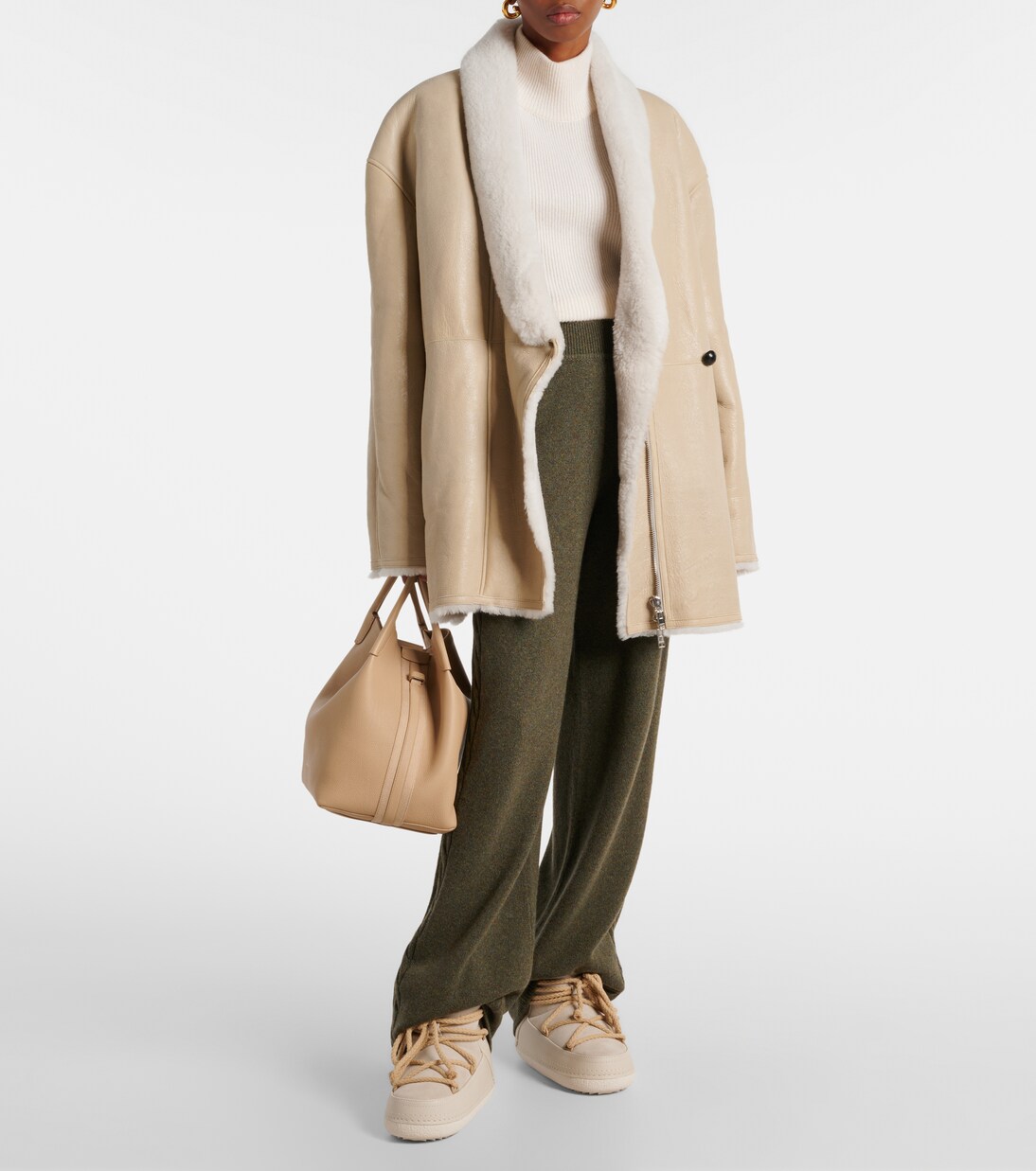 Bottines après-ski Classic en daim et shearling | Inuikii