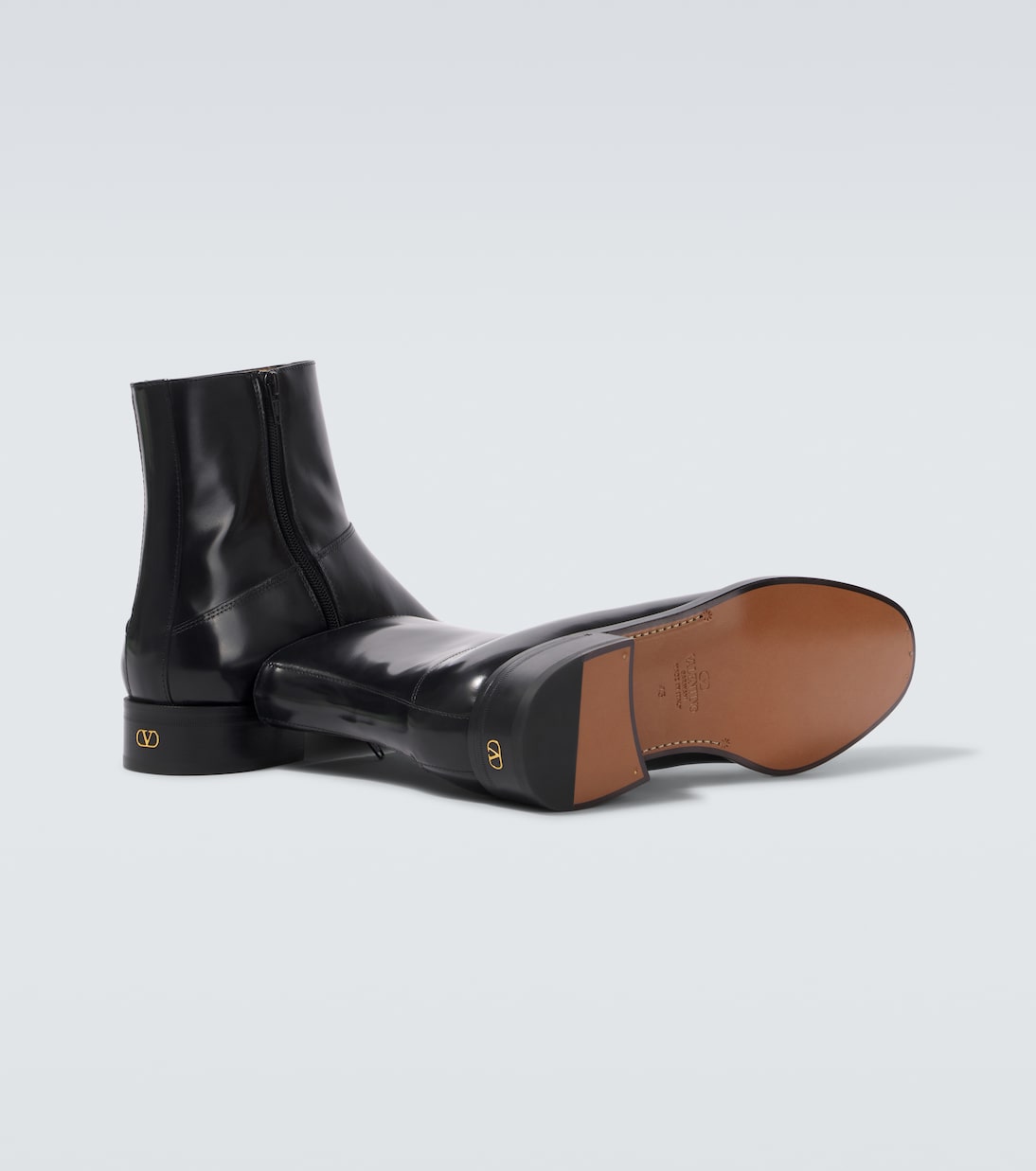 VLogo leather ankle boots | Valentino Garavani