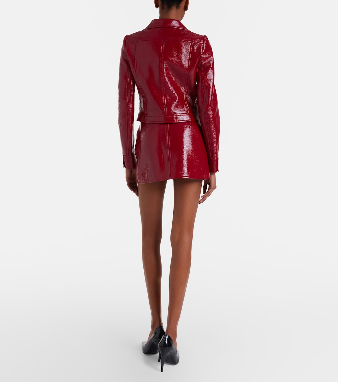 Reedition vinyl miniskirt | Courrèges