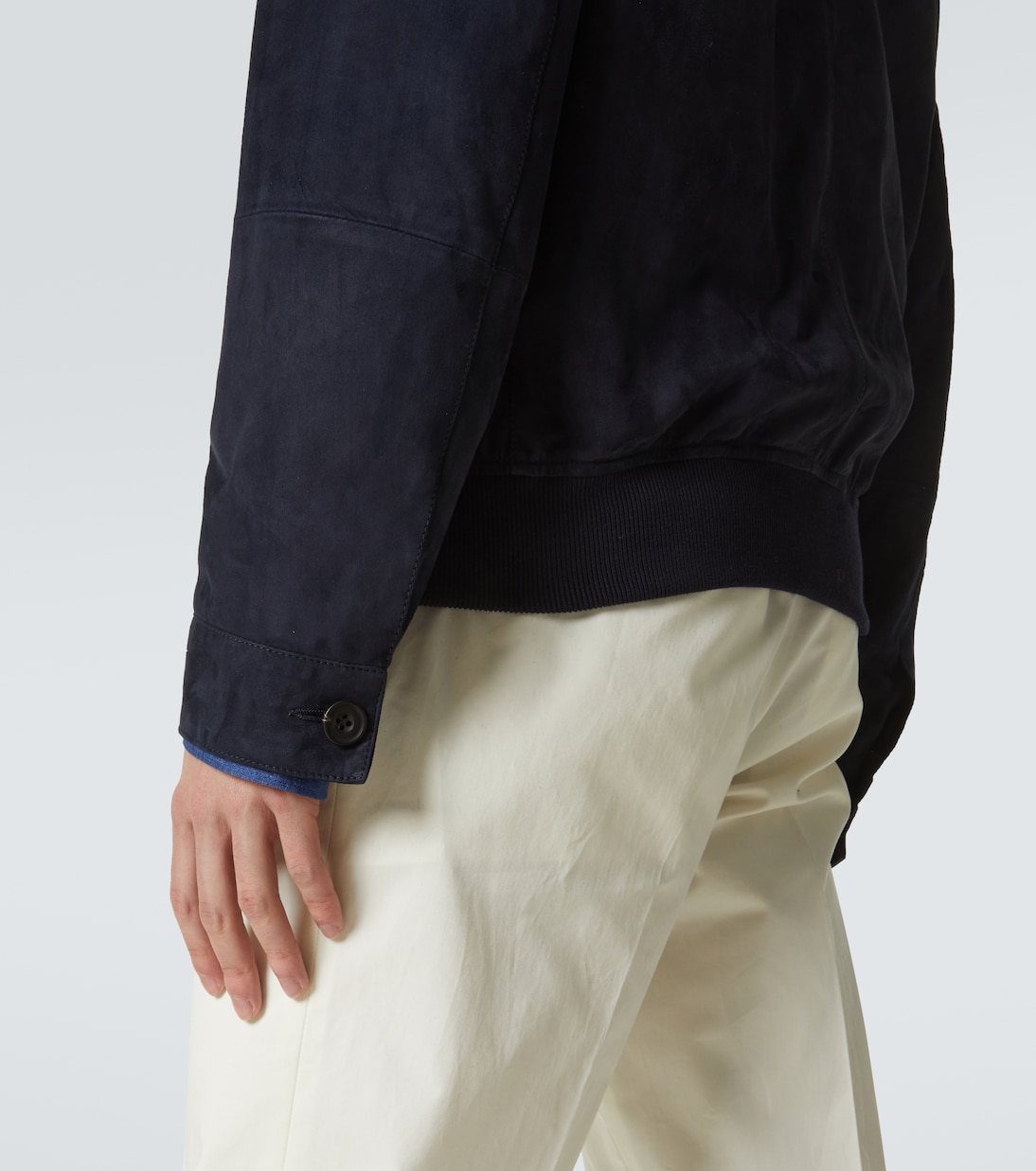 Suede bomber jacket | Rubinacci
