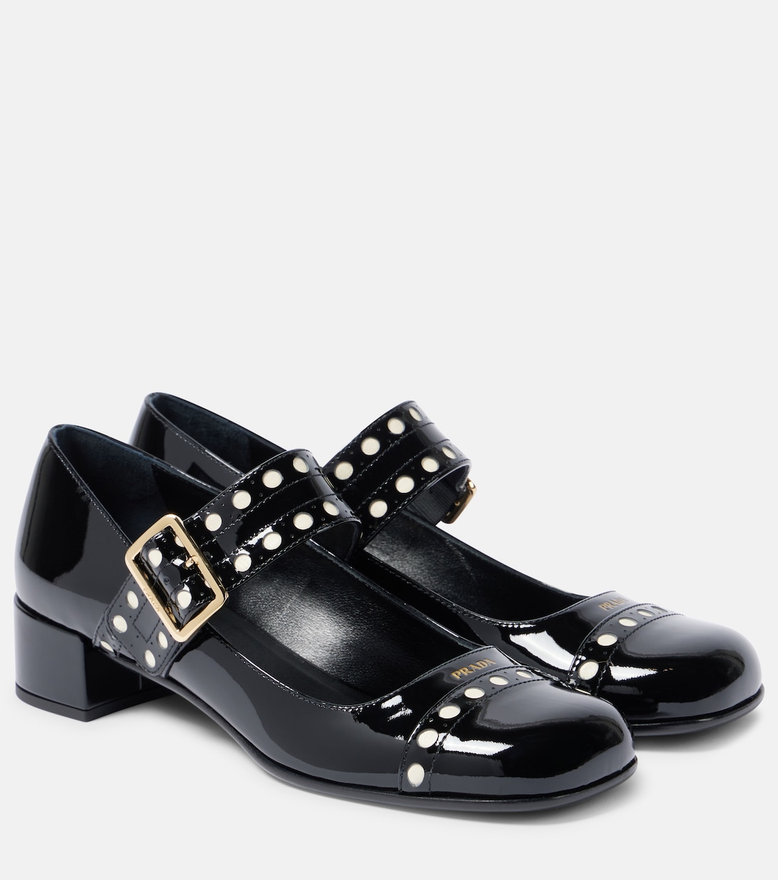 35 patent leather Mary Jane pumps | Prada
