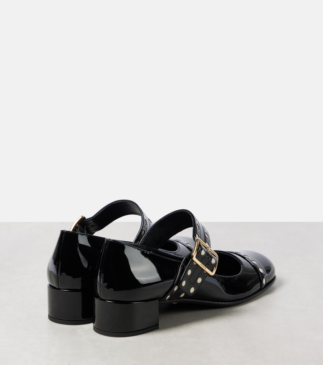 35 patent leather Mary Jane pumps | Prada