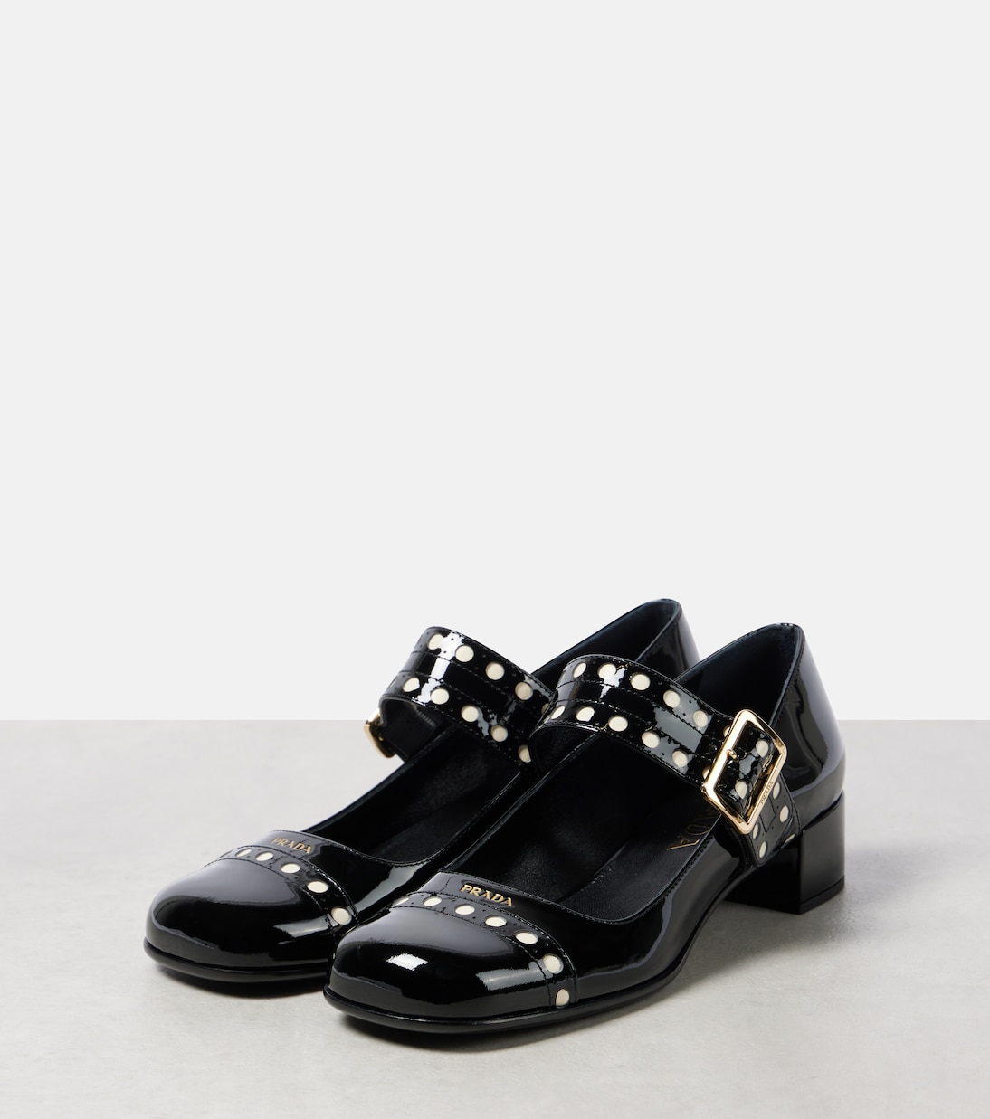 35 patent leather Mary Jane pumps | Prada