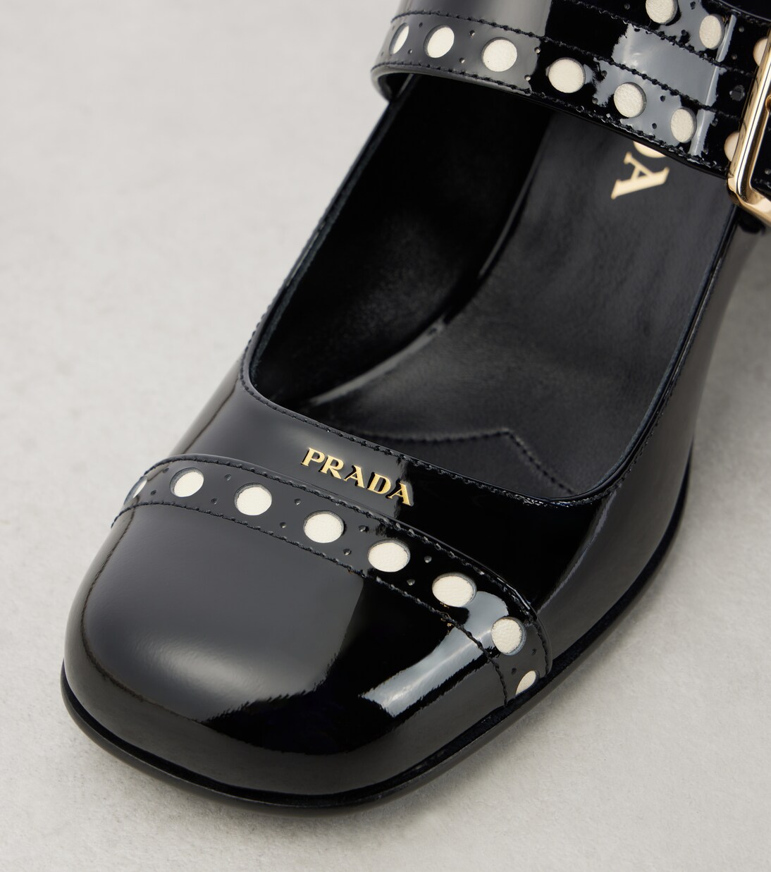 35 patent leather Mary Jane pumps | Prada