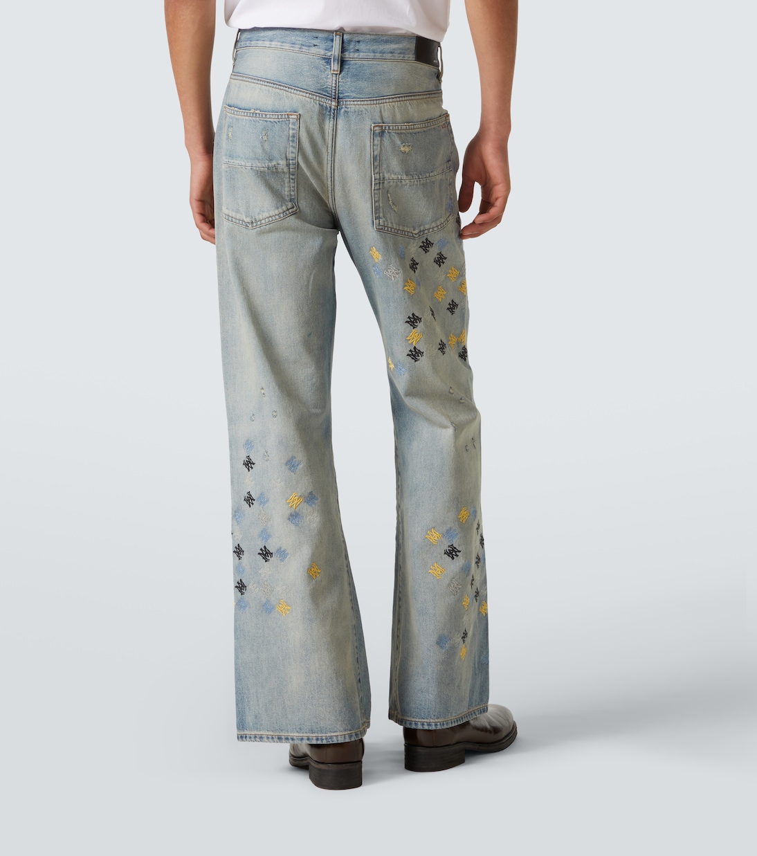 Ma Quad embroidered flared jeans | Amiri
