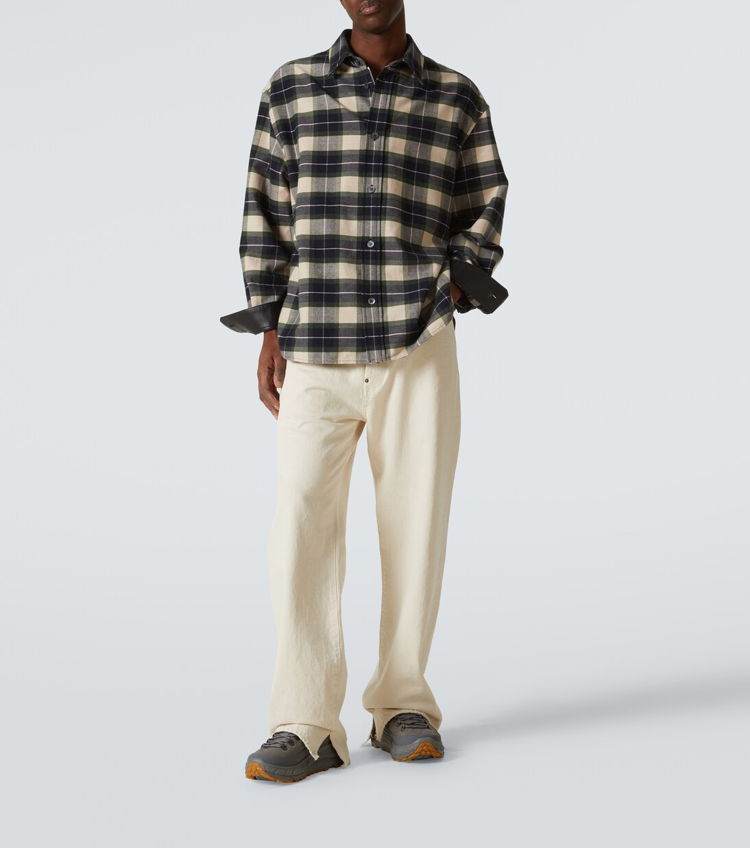 Tor Summit leather-trimmed sneakers | Hoka One One