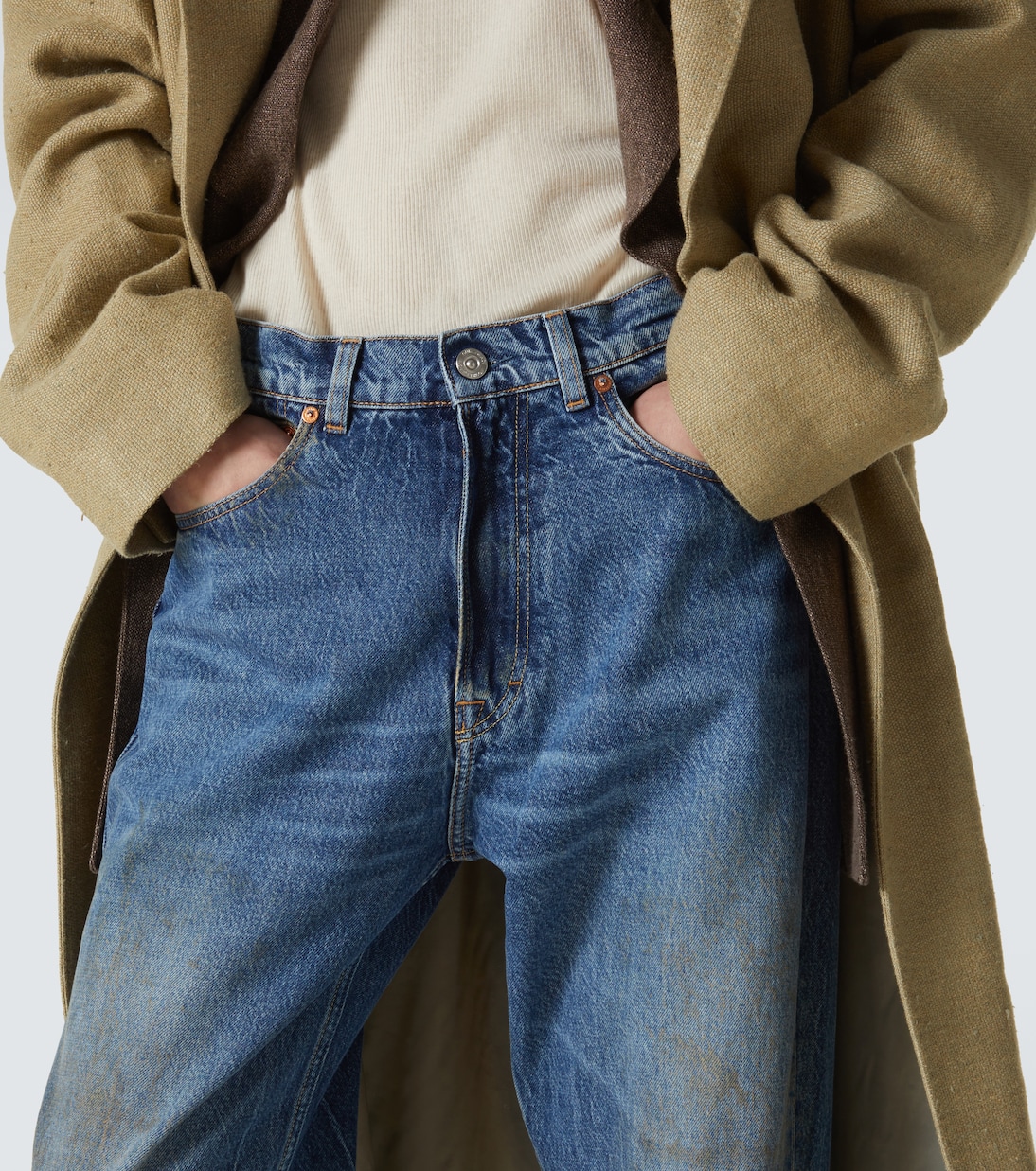 Third Cut distressed wide-leg jeans | Our Legacy